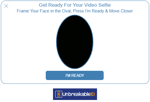 Pantalla de selfie de video de FaceTec