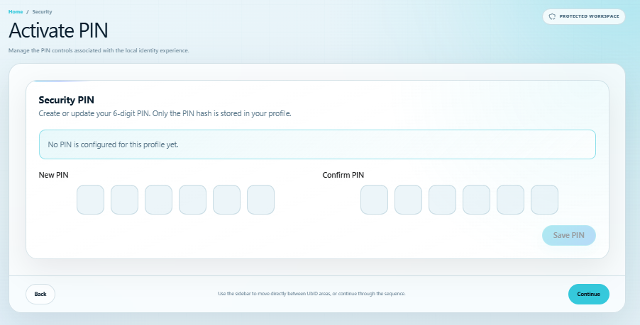 Configuración del PIN de seis dígitos